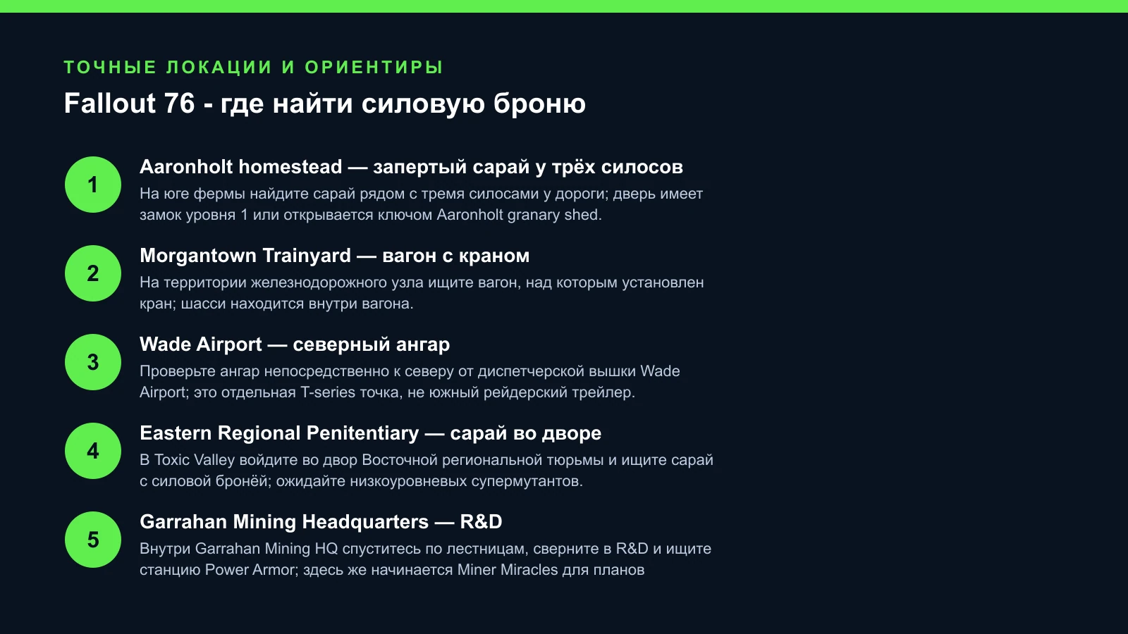Fallout 76 - где найти силовую броню — проверенные шаги и ориентиры
