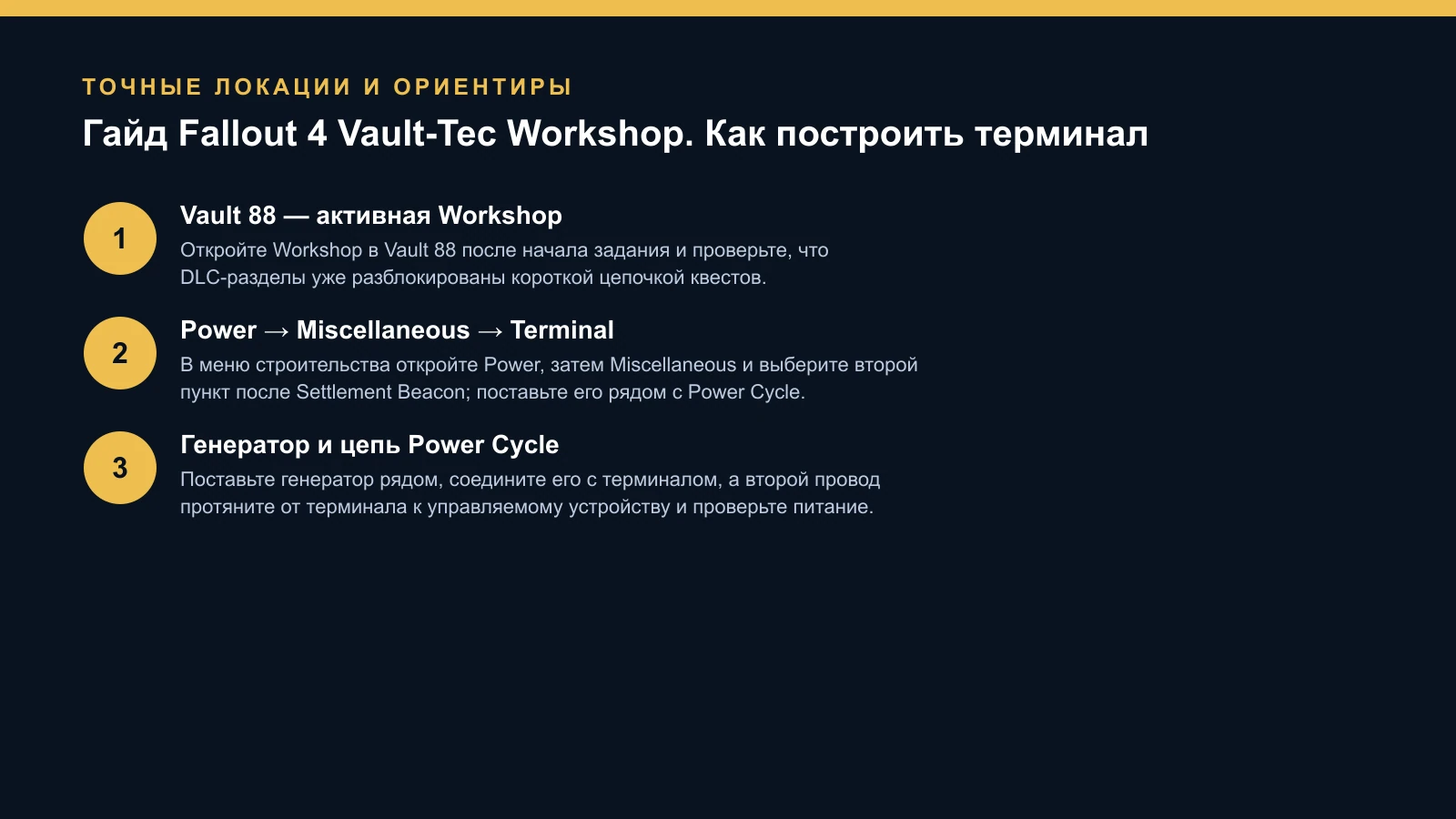 Гайд Fallout 4 Vault-Tec Workshop. Как построить терминал — проверенные шаги и ориентиры