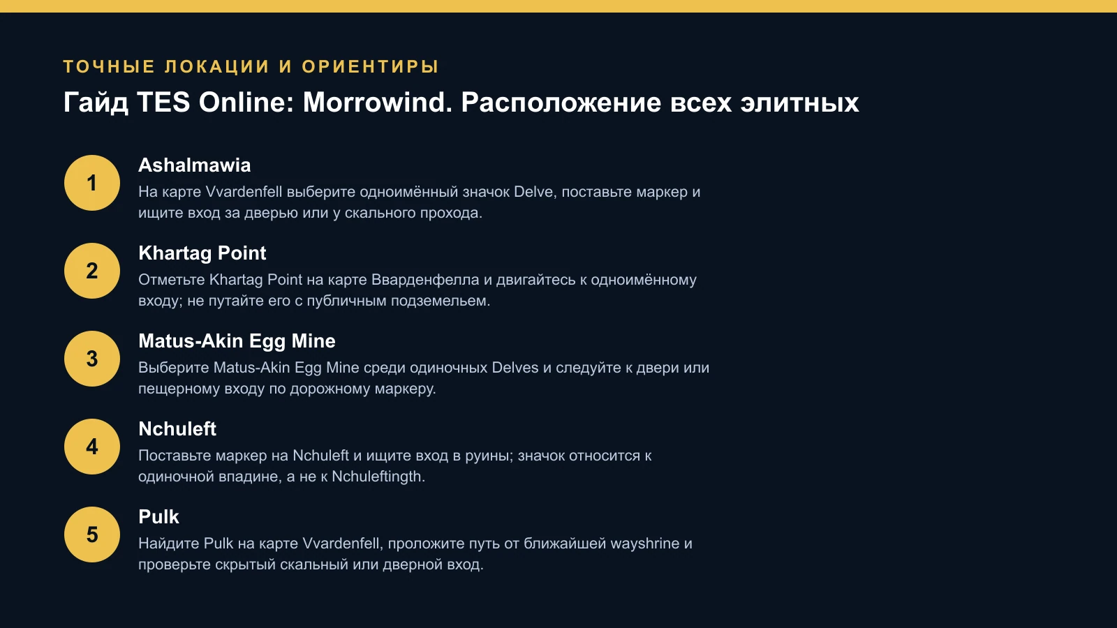 Карта Delves, Public Dungeons и Halls of Fabrication на Вварденфелле