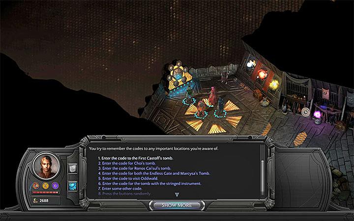 Гайд Torment: Tides of Numenera. Коды доступы в гробницы Некрополя