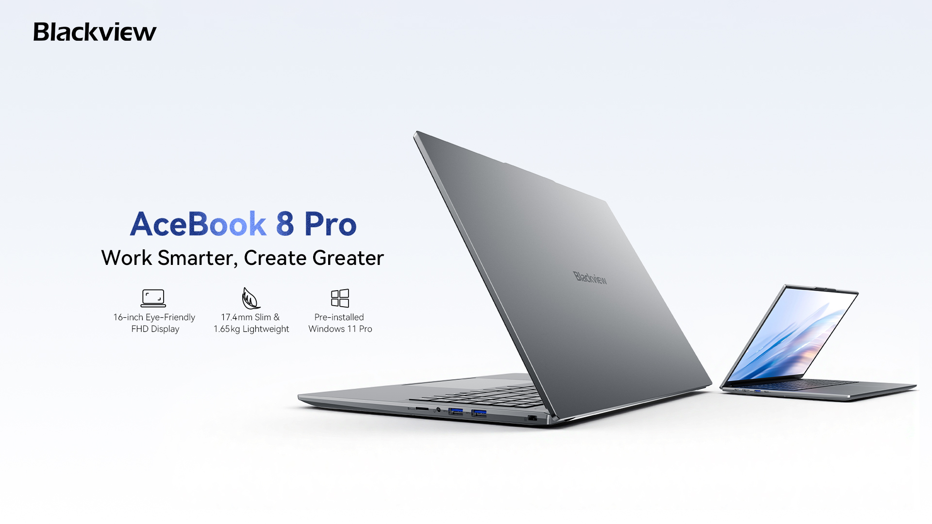 Blackview представила доступный 16-дюймовый ноутбук AceBook 8 Pro