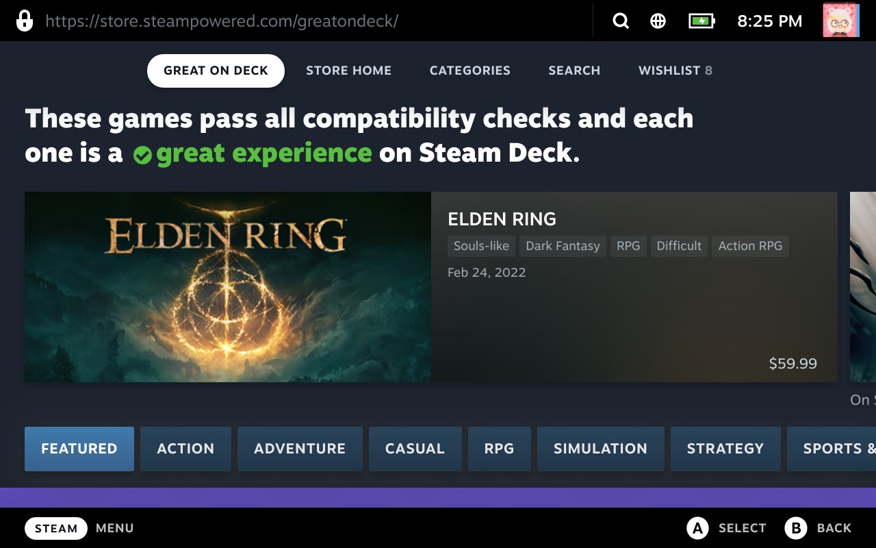 Steam Deck: как проверить совместимость игры по рейтингу Deck Verified